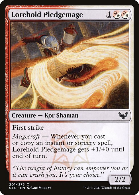 Lorehold Pledgemage (201) [Strixhaven: School of Mages]