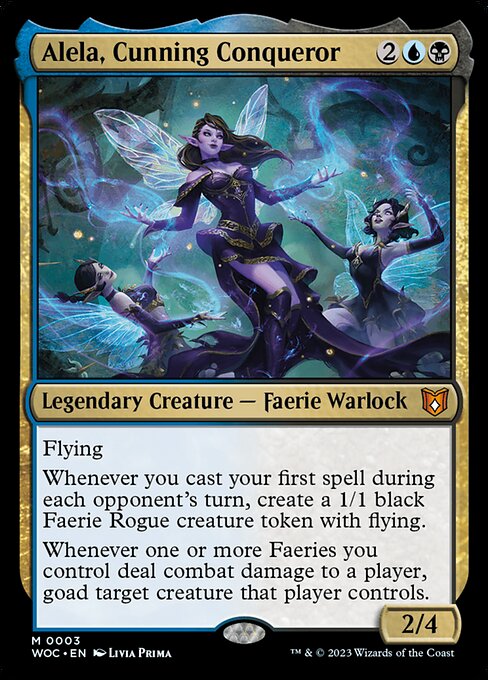 Alela, Cunning Conqueror (3) [Wilds of Eldraine Commander]