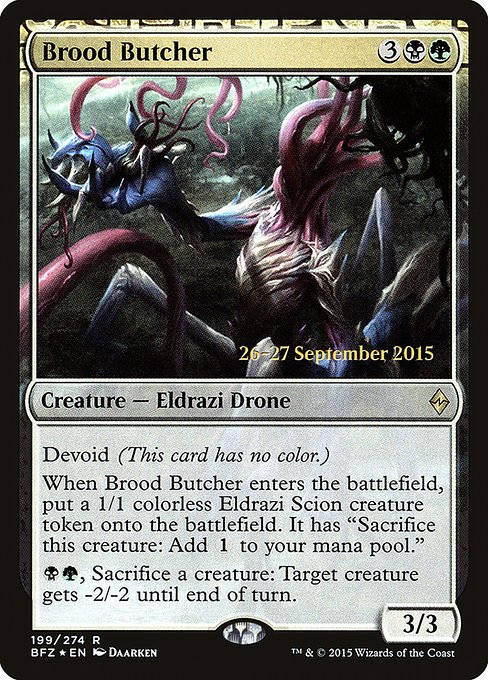 Brood Butcher (199s) [Battle for Zendikar Promos]