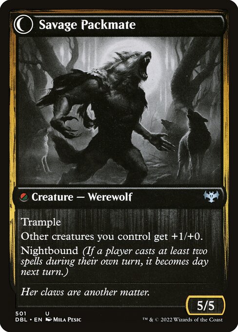 Child of the Pack // Savage Packmate (501) [Innistrad: Double Feature]