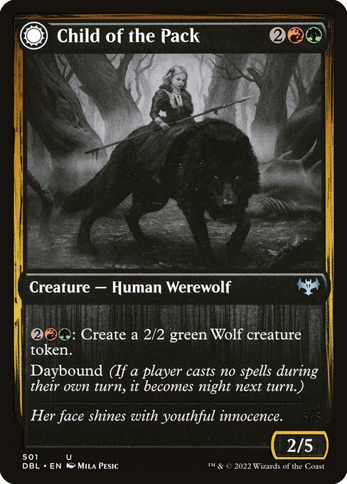 Child of the Pack // Savage Packmate (501) [Innistrad: Double Feature]