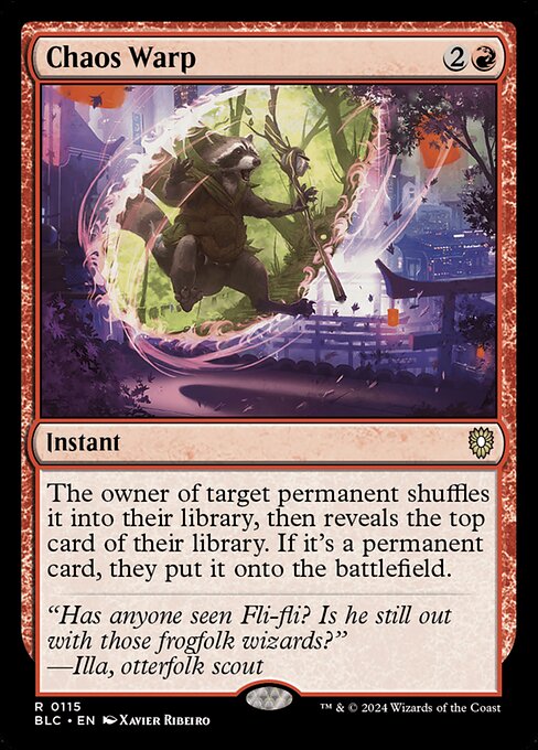 Chaos Warp (115) [Bloomburrow Commander]