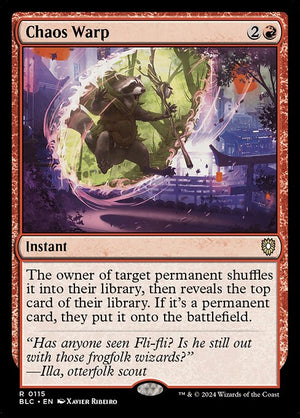 Chaos Warp (115) [Bloomburrow Commander]