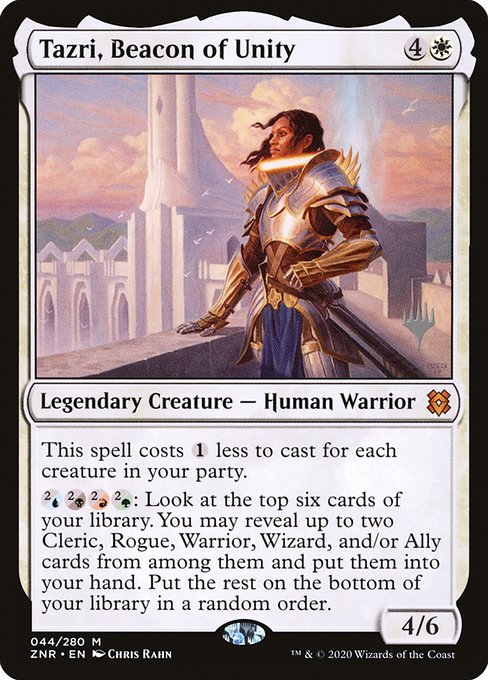 Tazri, Beacon of Unity (44p) [Zendikar Rising Promos]
