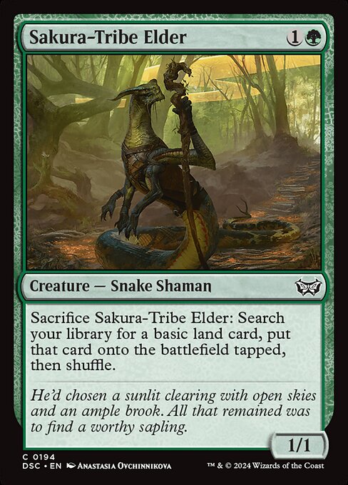Sakura-Tribe Elder (194) [Duskmourn: House of Horror Commander]
