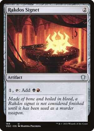 Rakdos Signet (166) [Crimson Vow Commander]