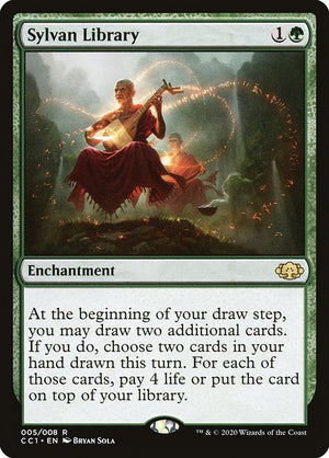 Sylvan Library (5) [Commander Collection: Green]
