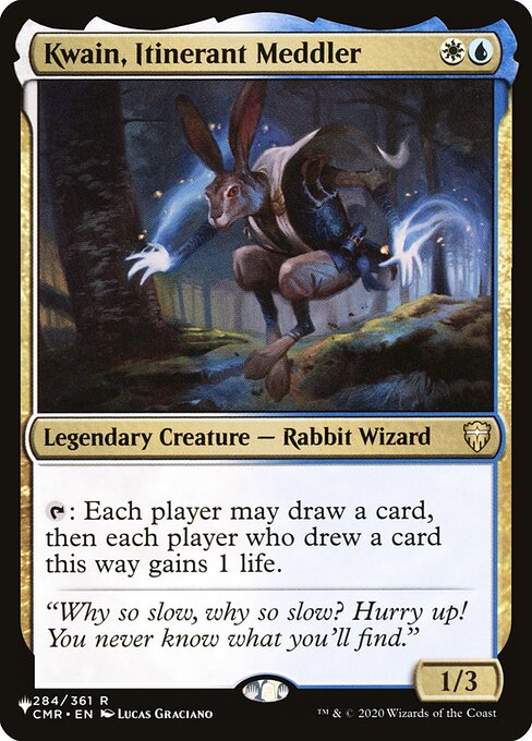 Kwain, Itinerant Meddler (CMR-284) [The List]
