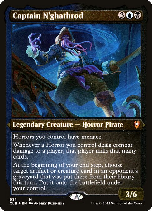 Captain N'ghathrod (931) [Commander Legends: Battle for Baldur's Gate] [Etched]