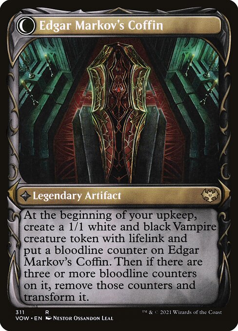 Edgar, Charmed Groom // Edgar Markov's Coffin (311) [Innistrad: Crimson Vow] [Showcase] Reverse