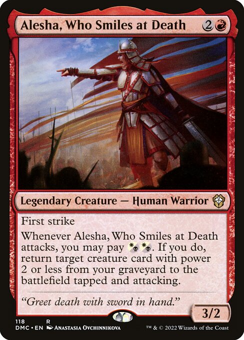 Alesha, Who Smiles at Death (118) [Dominaria United Commander]