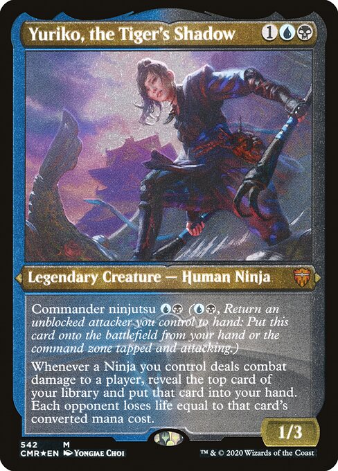 Yuriko, the Tiger's Shadow (542) [Commander Legends] [Etched]