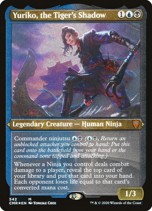 Yuriko, the Tiger's Shadow (542) [Commander Legends] [Etched]