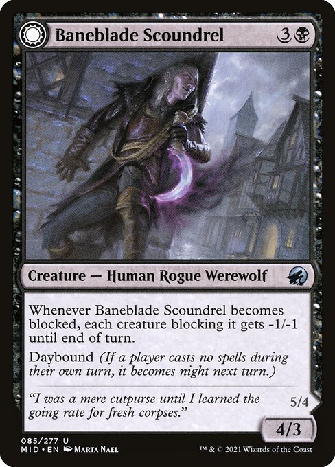 Baneblade Scoundrel // Baneclaw Marauder (85) [Innistrad: Midnight Hunt]