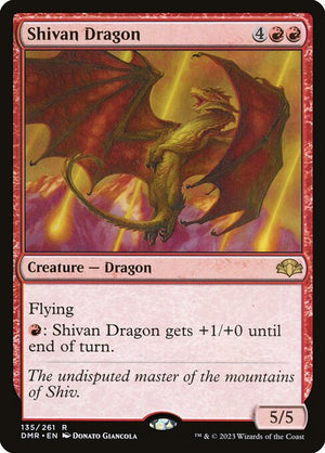 Shivan Dragon (135) [Dominaria Remastered]