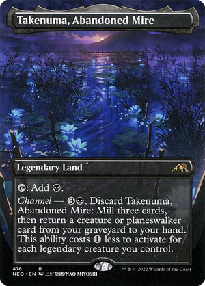 Takenuma, Abandoned Mire (416) [Kamigawa: Neon Dynasty] [Borderless]