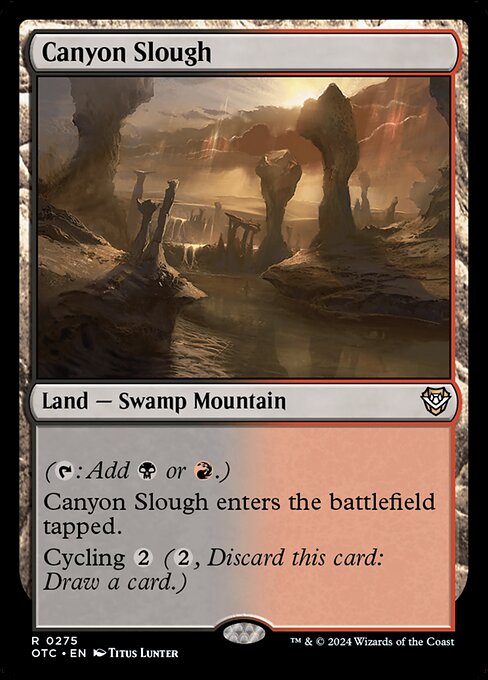 Canyon Slough (275) [Outlaws of Thunder Junction Commander]