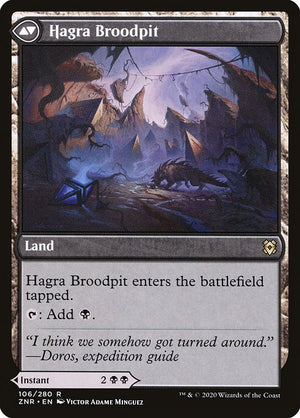 Hagra Mauling // Hagra Broodpit (106) [Zendikar Rising] Reverse