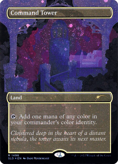 Command Tower (1496★) [Secret Lair Drop] [Borderless]