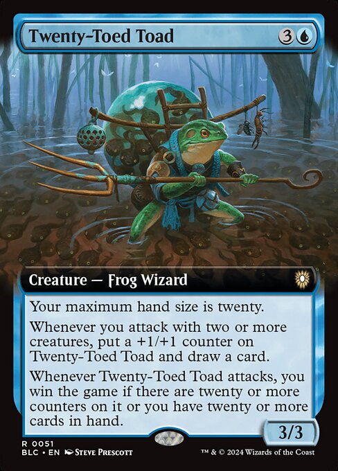 Twenty-Toed Toad (51) [Bloomburrow Commander]