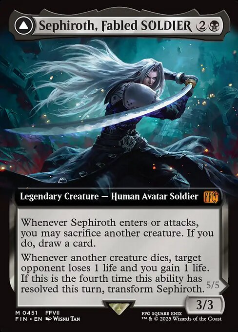 Sephiroth, Fabled SOLDIER // Sephiroth, One-Winged Angel (451) [Final Fantasy]