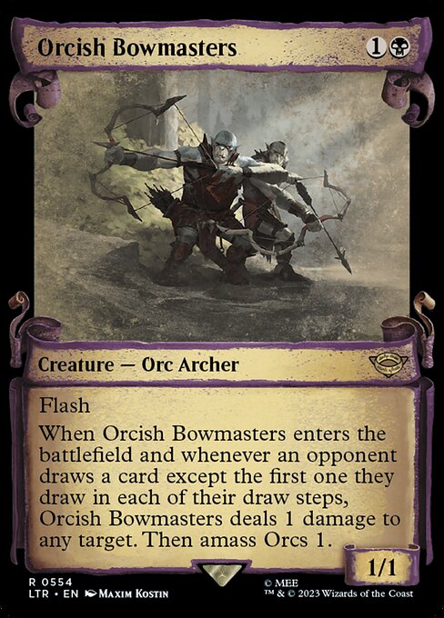 Orcish Bowmasters (554) [The Lord of the Rings: Tales of Middle-earth] [Showcase]