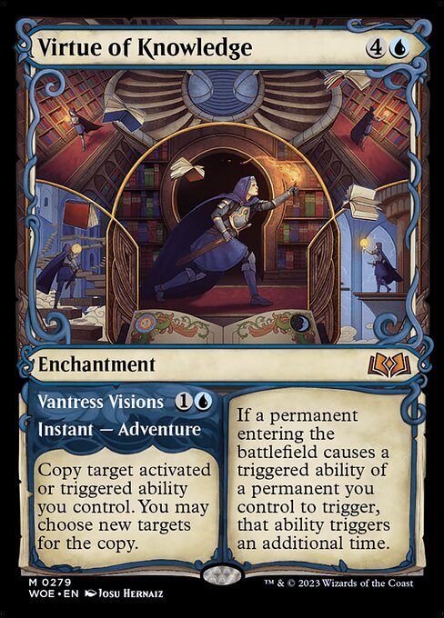 Virtue of Knowledge // Vantress Visions (279) [Wilds of Eldraine] [Showcase]