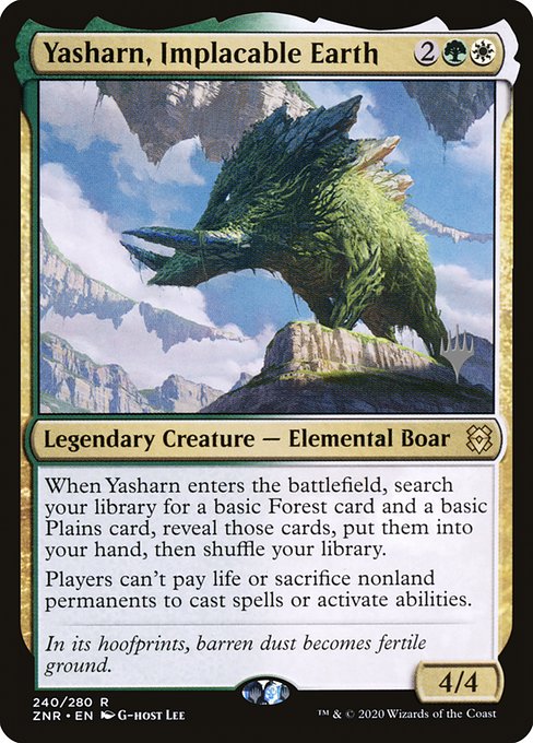 Yasharn, Implacable Earth (240p) [Zendikar Rising Promos]