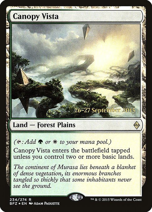 Canopy Vista (234s) [Battle for Zendikar Promos]