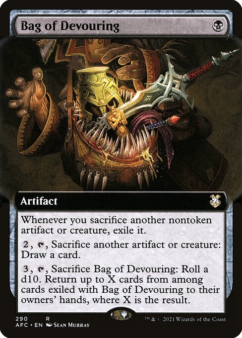 Bag of Devouring (290) [Forgotten Realms Commander] [Extended Art]