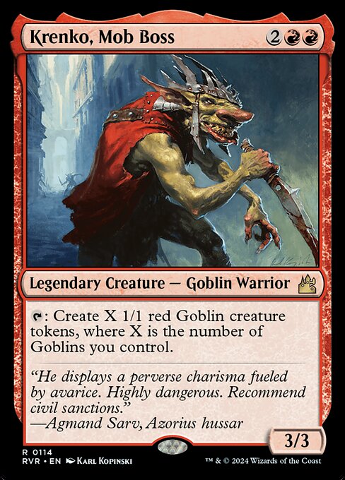 Krenko, Mob Boss (114) [Ravnica Remastered]