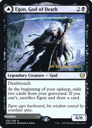 Egon, God of Death // Throne of Death (92s) [Kaldheim Promos]