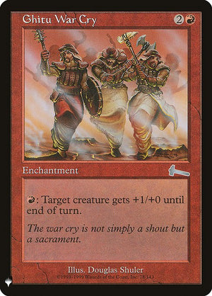 Ghitu War Cry (ULG-78) [The List]