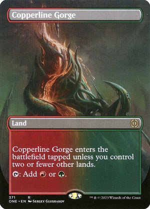 Copperline Gorge (371) [Phyrexia: All Will Be One] [Borderless]