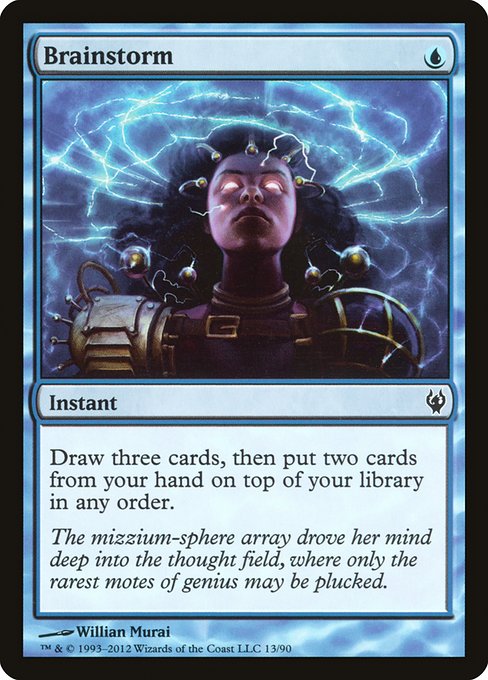 Brainstorm (13) [Duel Decks: Izzet vs. Golgari]