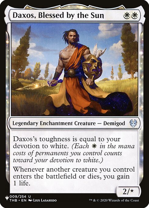 Daxos, Blessed by the Sun (THB-9) [The List]