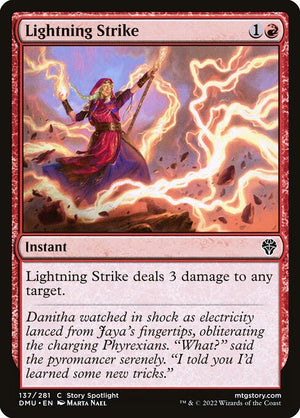 Lightning Strike (137) [Dominaria United]