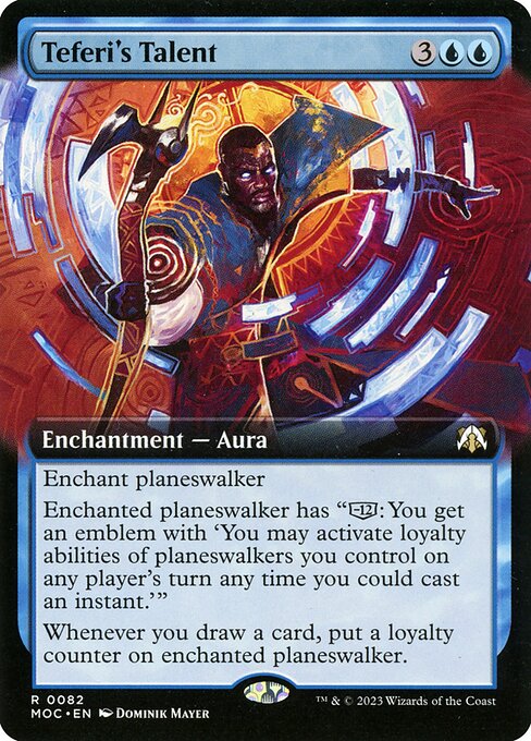 Teferi's Talent (82) [March of the Machine Commander] [Extended Art]