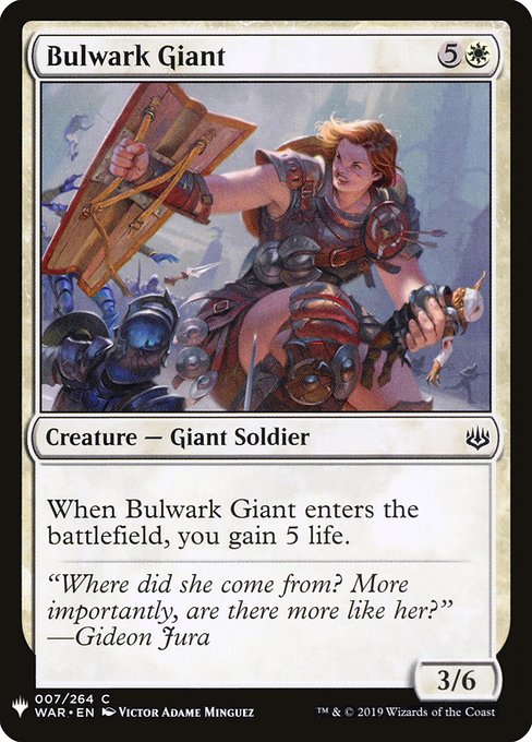 Bulwark Giant (WAR-7) [The List]