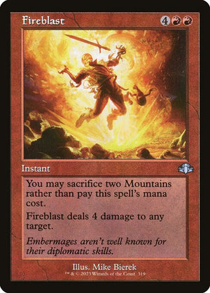 Fireblast (319) [Dominaria Remastered]