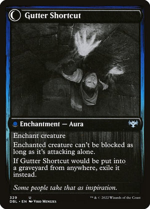 Gutter Skulker // Gutter Shortcut (329) [Innistrad: Double Feature] Reverse