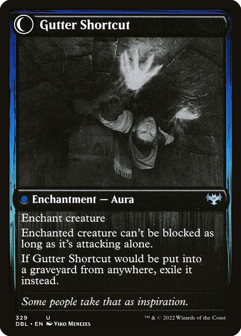 Gutter Skulker // Gutter Shortcut (329) [Innistrad: Double Feature] Reverse