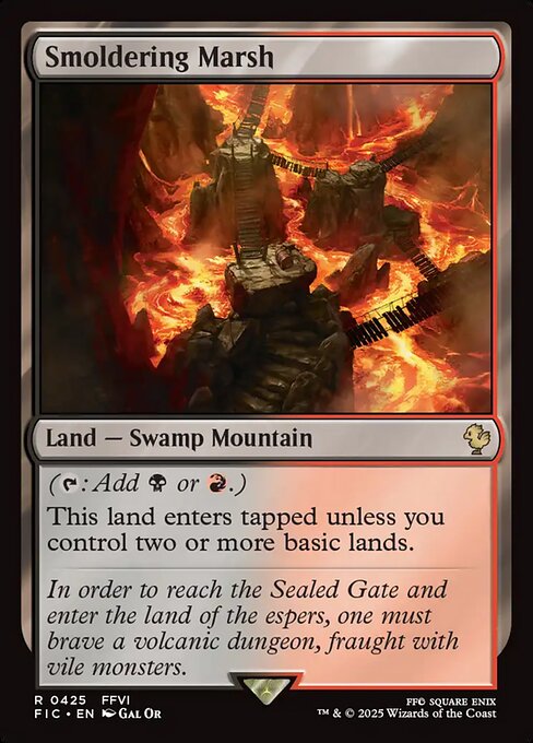 Smoldering Marsh (425) [Final Fantasy Commander]
