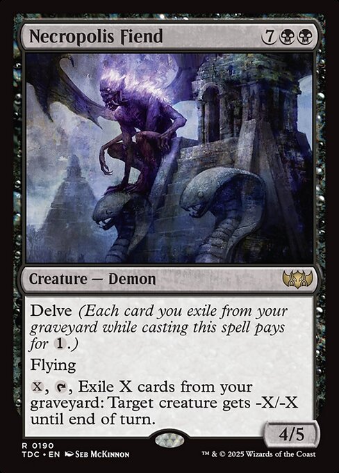 Necropolis Fiend (190) [Tarkir: Dragonstorm Commander]