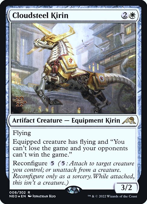 Cloudsteel Kirin (8s) [Kamigawa: Neon Dynasty Promos]