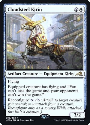 Cloudsteel Kirin (8s) [Kamigawa: Neon Dynasty Promos]