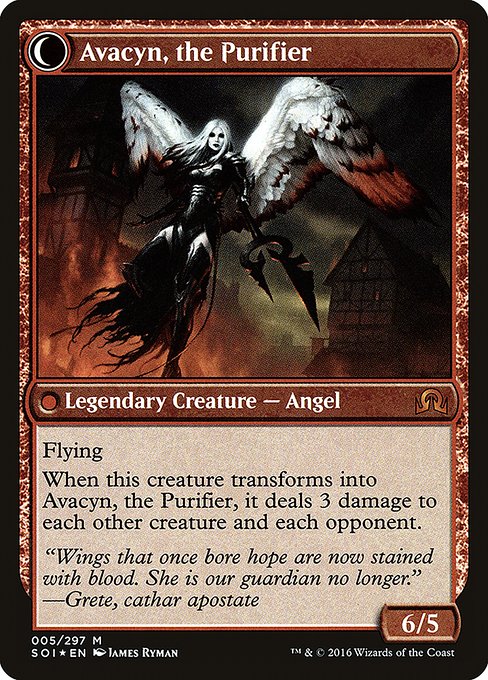 Archangel Avacyn // Avacyn, the Purifier (5s) [Shadows over Innistrad Promos]