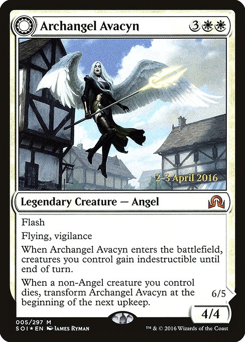 Archangel Avacyn // Avacyn, the Purifier (5s) [Shadows over Innistrad Promos]