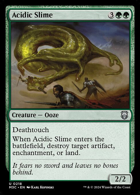Acidic Slime (218) [Modern Horizons 3 Commander]
