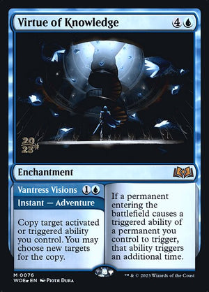 Virtue of Knowledge // Vantress Visions (76s) [Wilds of Eldraine Promos]